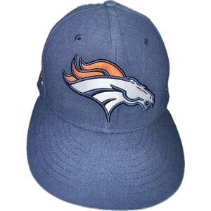 Denver Broncos 59Fifty New Era Fitted Hat Size‎ 7 Peyton Manning Stitched Auto